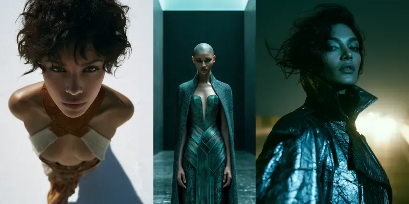 Industrial Noir Haute Couture Ensembles generated by undefined