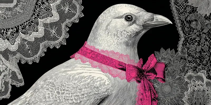 Vintage Gothic Lace Collages generated by undefined