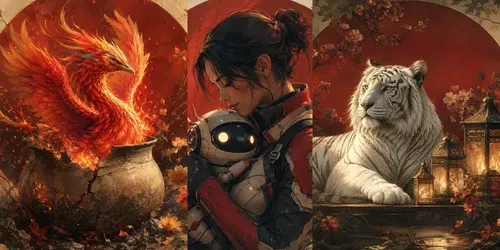 Emotional Vignette Illustrations generated by chatgpt-image