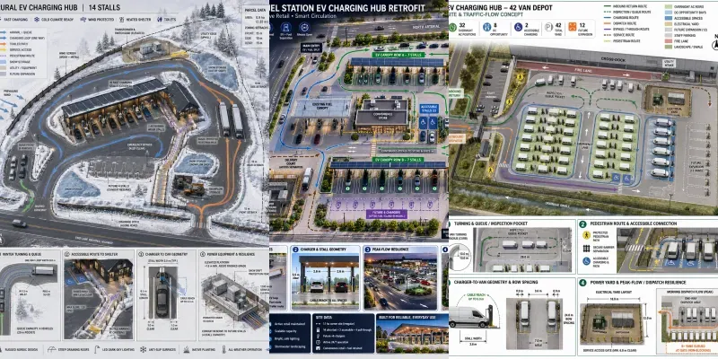 Ev Charging Hub Site Traffic Flows generated by undefined