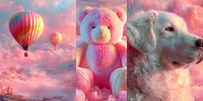 Photos Surreal Dreamy Pastel Glows generated by undefined