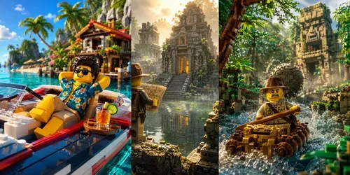 Brickside Escape Cinematic Legos generated by chatgpt-image