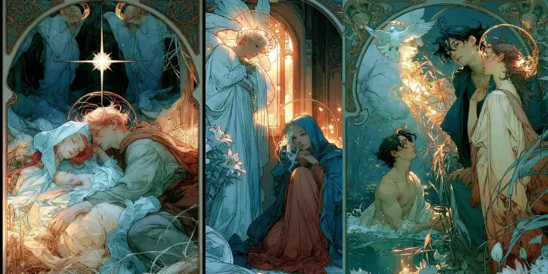 Sacred Storybook Illustrations generated by undefined