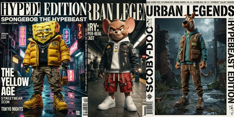 Hypebeast Cartoon Covers generated by undefined