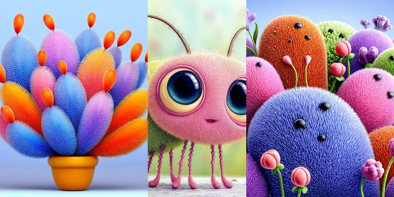 Cute Plush Characters generated by undefined