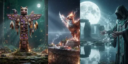Moonlit Ancient Rituals Generator generated by gemini-image