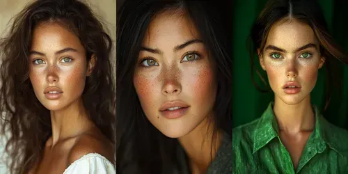 Realistic Model Headshots generated by midjourney