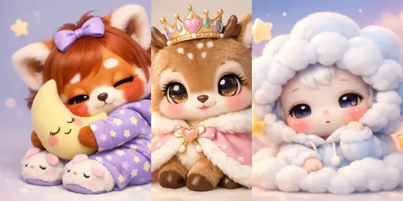 Ultracute Chibi 3D Characters generated by undefined