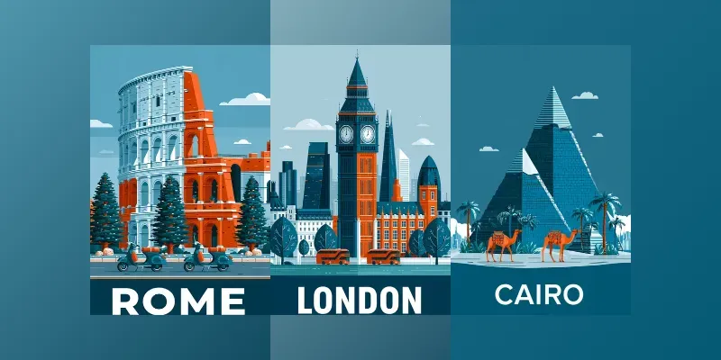 Clean Vector Travel Posters generated by undefined