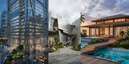 Photorealistic Architectural Prompts generated by gemini-image