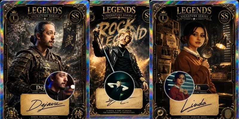 Legends Signature Series Trading Cards generated by undefined