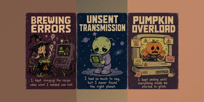 Spooky Retrotech Story Posters generated by undefined