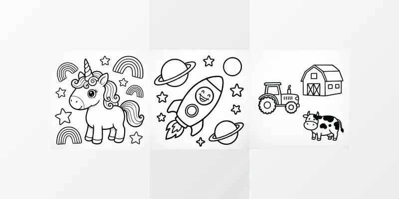 Magical Unicorn Cut Paste Funs generated by undefined