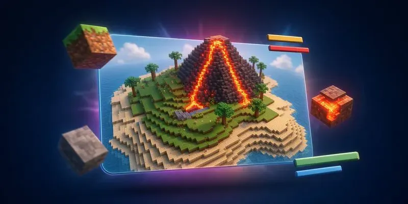 Voxel Island Survival Crafting Game