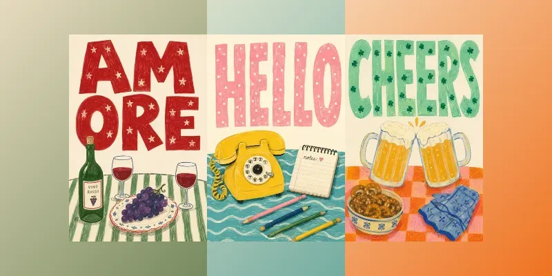 Naive Typography Cafe Art generated by undefined