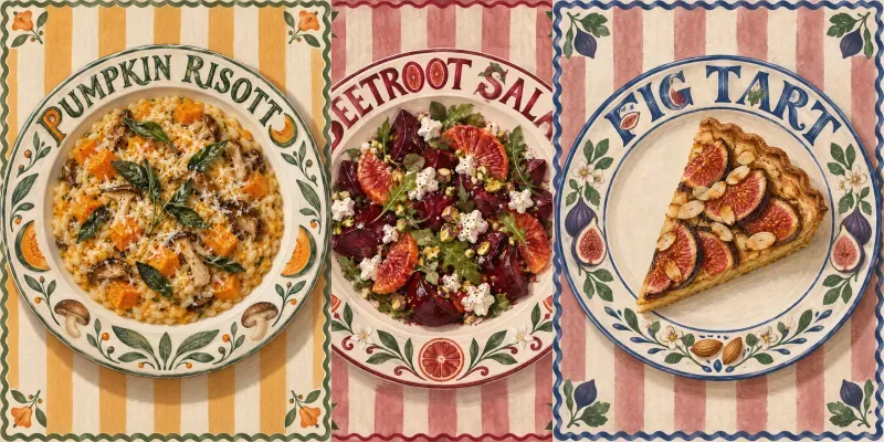 Decorative Food Typography Art Prints