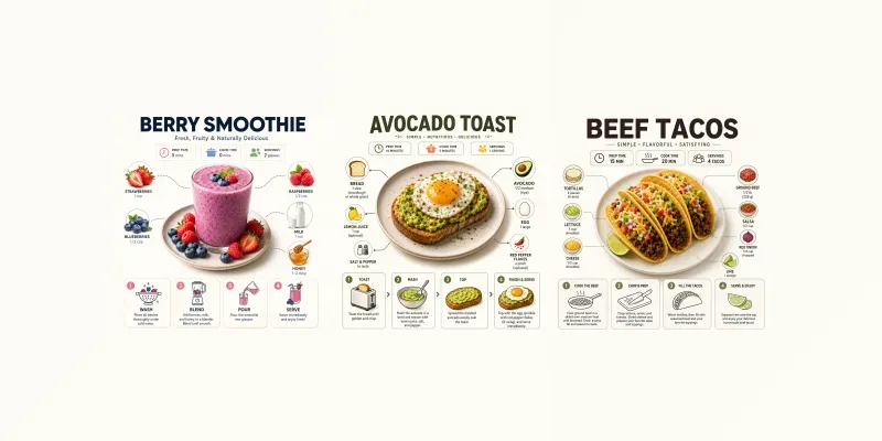 Culinary Recipe Infographic Creators generated by undefined