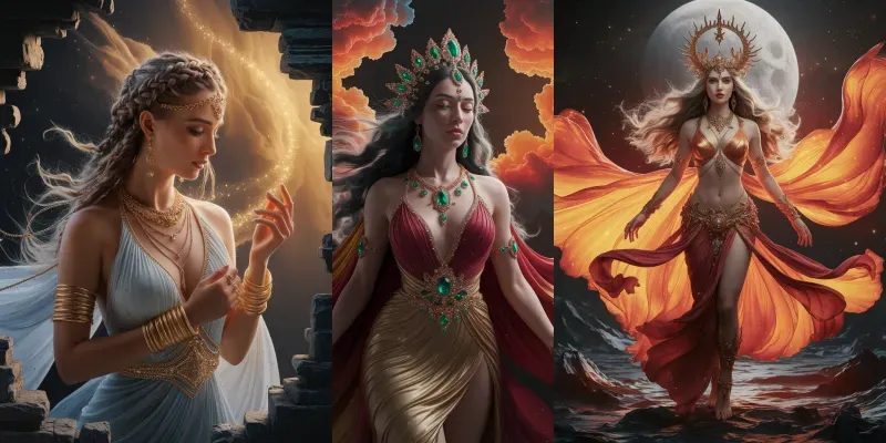 Mystical Muses Divine Feminines generated by undefined