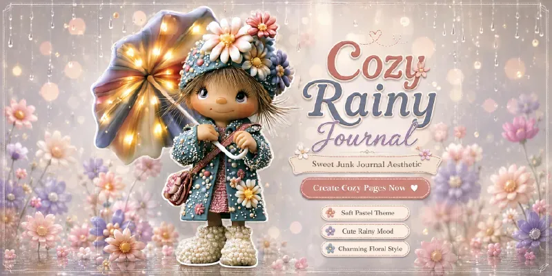 Cozy Rainy Day Junk Journals generated by undefined