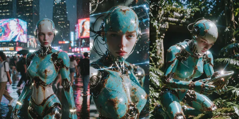 Cybertech Rusted Androids generated by undefined