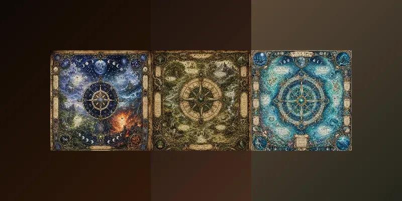Arcane Elemental Compass Cartography generated by undefined