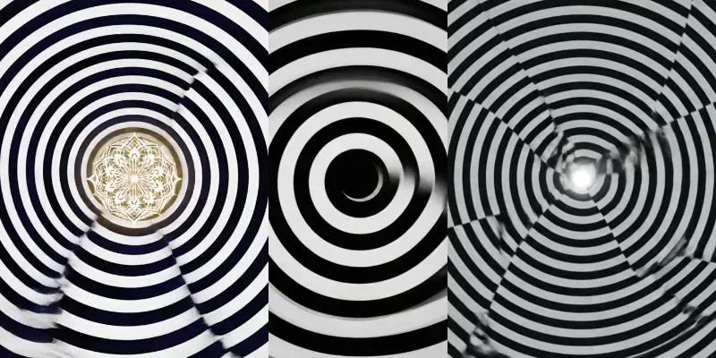 Calming Hypnotic Optical Illusion Loops generated by undefined