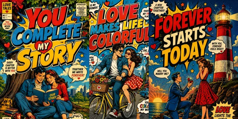 Pop Art Romance Posters generated by undefined
