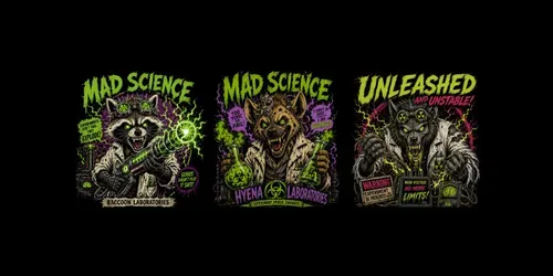 Chaos Scientist Tshirt Art generated by chatgpt-image