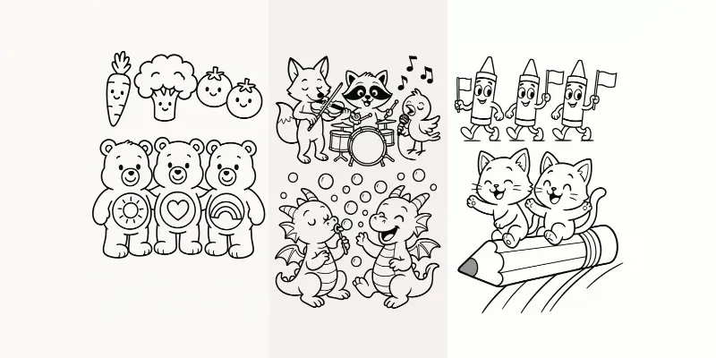 Happy Doodle Scenes generated by undefined