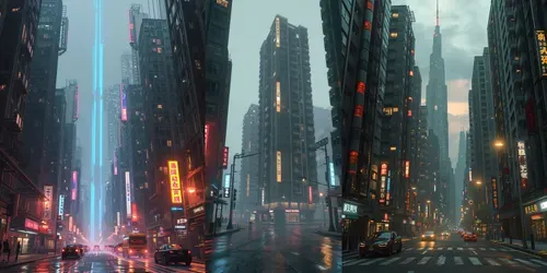 Cyberpunk Residential Nights 50 generated by leonardo