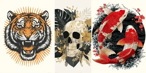 Vector Tshirt Designs generated by midjourney