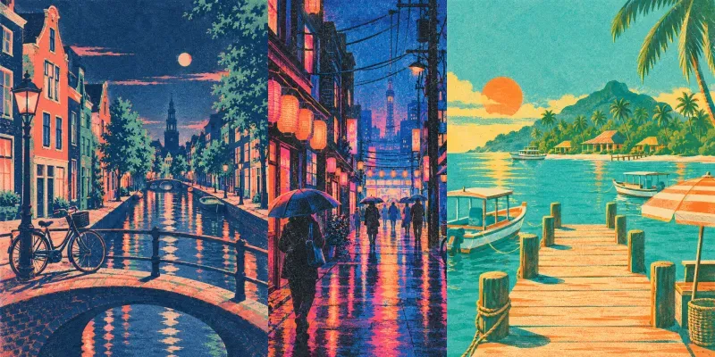 Risograph Dream Routes