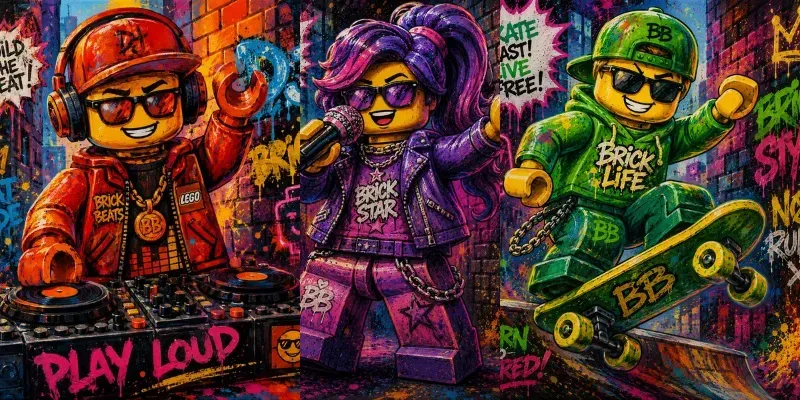 Lego Pop Art Color Splash Set generated by undefined