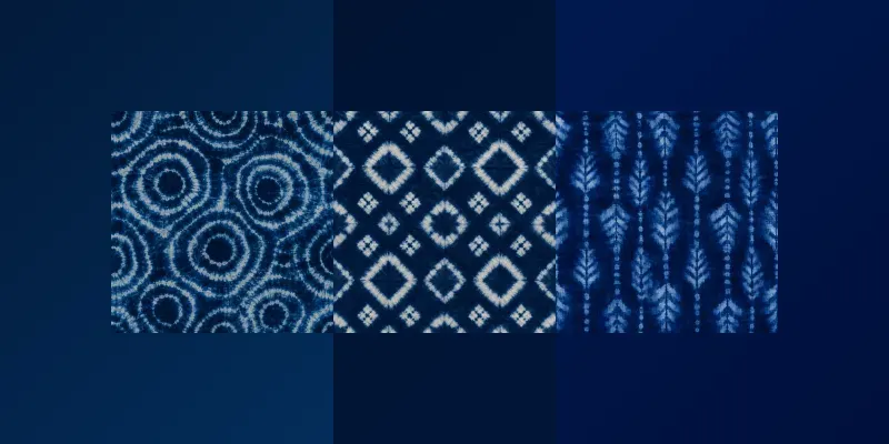 Shibori Indigo Seamless Tiles generated by undefined