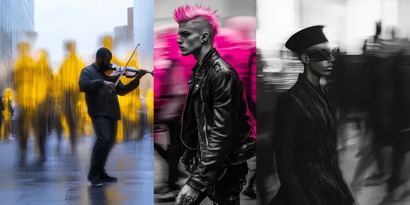 Urban Editorial Photography Motion Blur generated by undefined