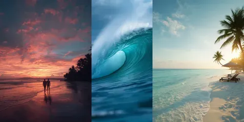 Beach Ocean Photography generated by leonardo