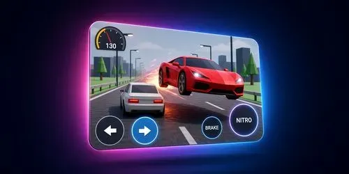 3D Highway Traffic Racer Html5 Game generated by claude-agent