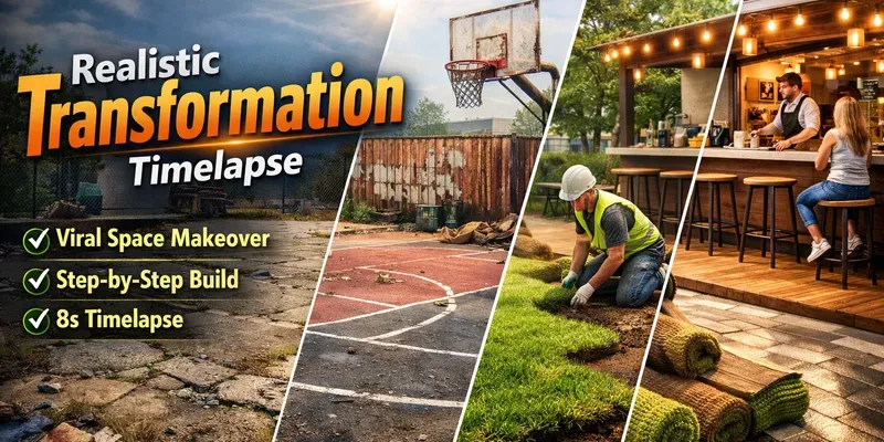 Viral Space Makeover 8s Timelapses generated by undefined