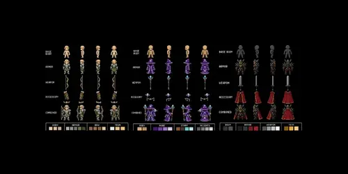 RPG Character Sprite Layers generated by chatgpt-image