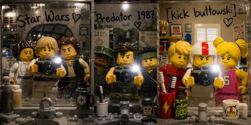 Lego Movie Universe Mirror Selfies generated by undefined