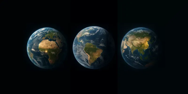 3D Globes With Countries Highlighted generated by undefined