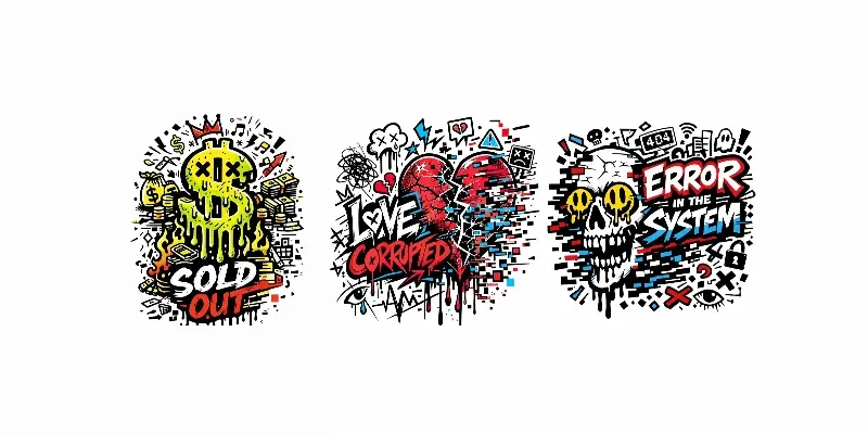 Doodle Graffiti Streetwear Tshirt Designs generated by undefined