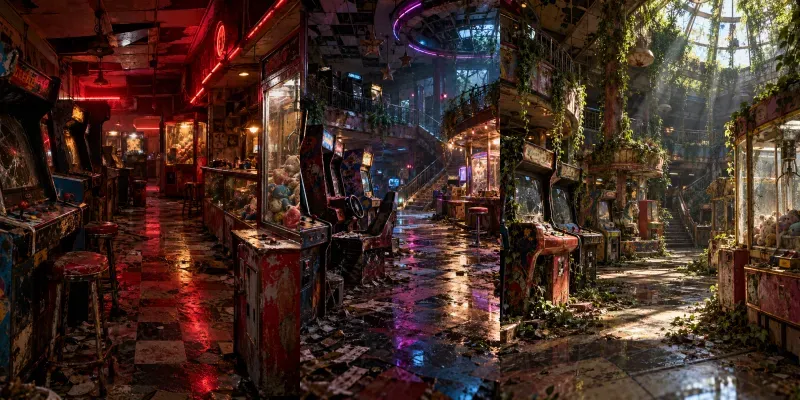 Hyperrealistic Forgotten Arcades