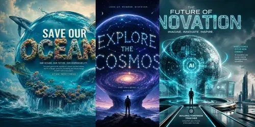 Premium Cinematic Editorial Posters Sets generated by chatgpt-image