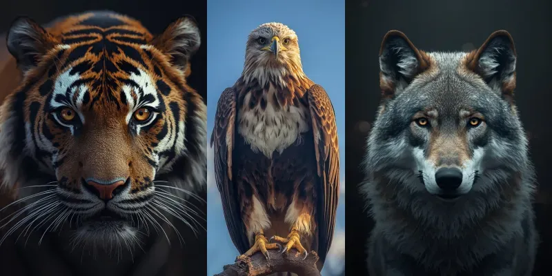 Apex Predator Cinematic Portraits generated by undefined