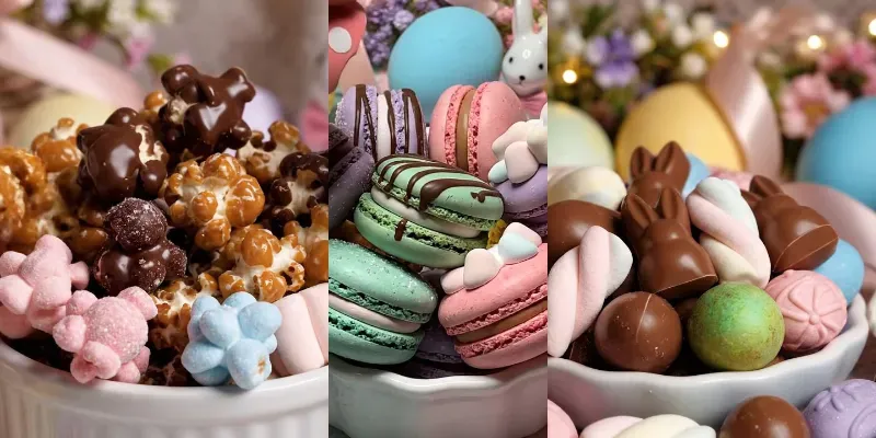 ASMR Easter Eggs Sweet Treats generated by undefined