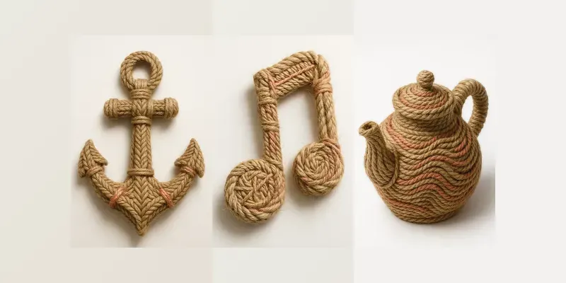 Rustic Rope Art Sculptures generated by undefined