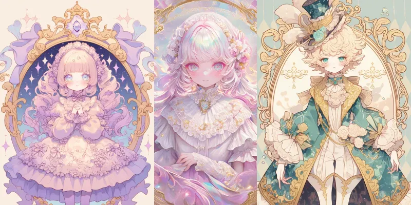 Rococo Anime Filigree Frames generated by undefined