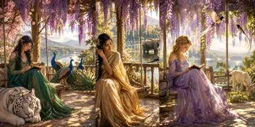 Wisteria Reading Dreams generated by chatgpt-image