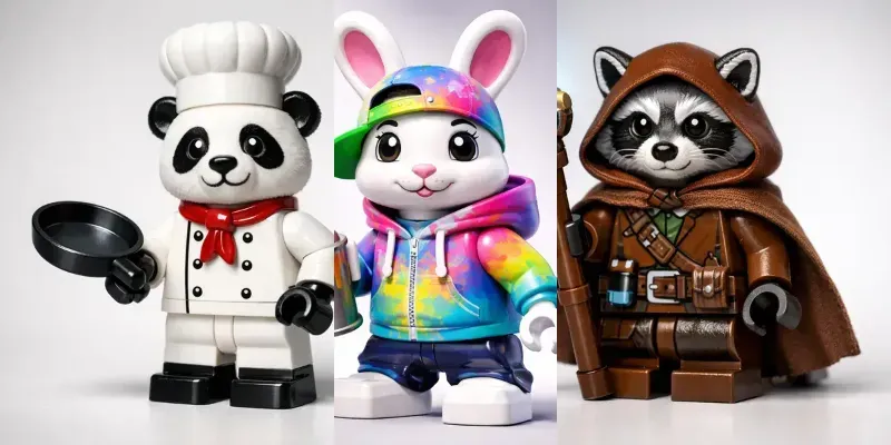 Cinematic Lego Animal Minifigure Set Pros generated by undefined